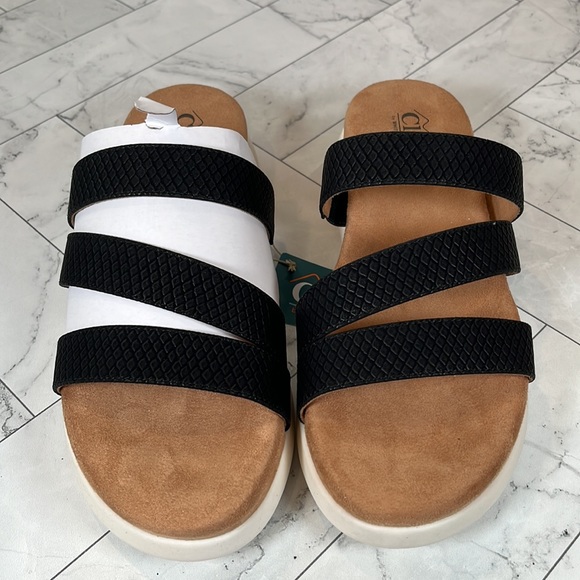 NWT Cliffs by White Mountain Womens Optinum ES PRINT Strap Sandal Shoes 9.5M - Picture 4 of 10